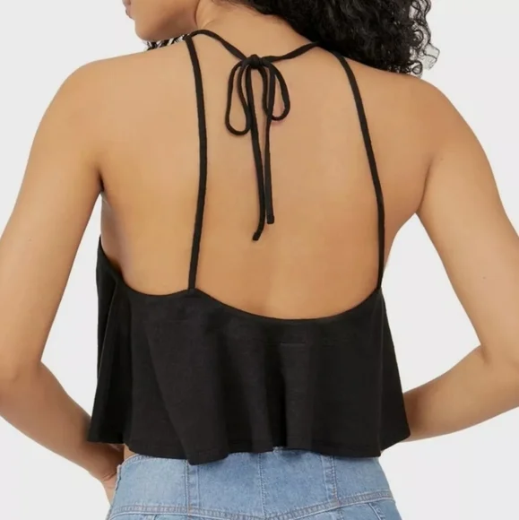 Free People Long Weekend Knit Halter Tank - Picture 3 of 9